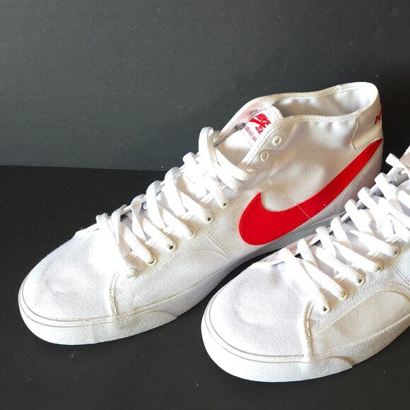 Nike Blazer Court Mid SB White University Red Men\'s Sz 13 DC8901-101 main image 13